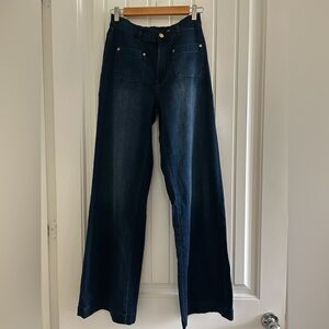 DL1961 Hepburn Wide Leg Dark Jean size 26